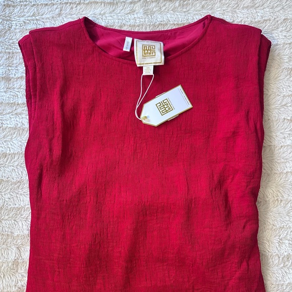 Emily McCarthy Cranberry Red Del Mar Sleeveless Dress - Picture 5 of 14